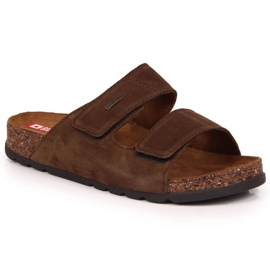 Velcro in pelle Big Star M JJ176002 marrone