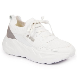 Scarpe sportive platform Big Star W JJ274604 bianche bianca