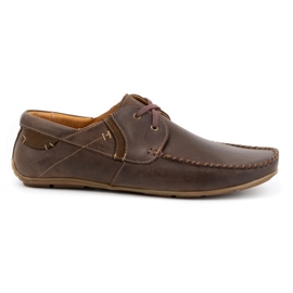 Olivier Mocassini da uomo in pelle 297 testa di moro marrone