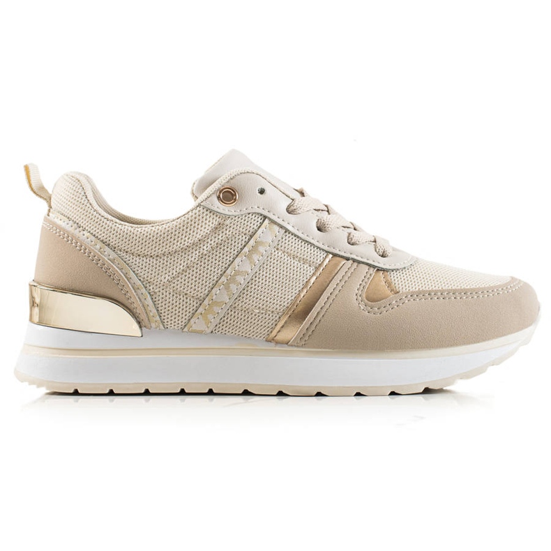 Sweet Shoes Sneakers comode classiche beige d'oro