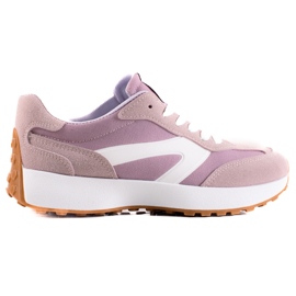 TRENDI Scarpe sportive classiche viola rosa