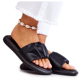 S.Barski Ciabatte da donna nere classiche Feline nero
