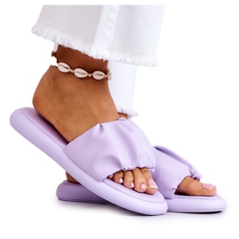 S.Barski Ciabatte classiche da donna Purple Feline viola