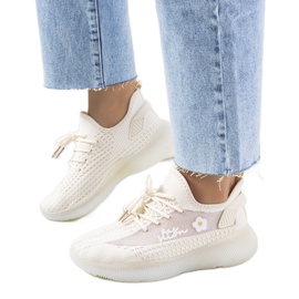 Sneakers sportive da donna beige Molema