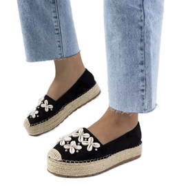 Espadrillas nere sulla piattaforma Paffen nero