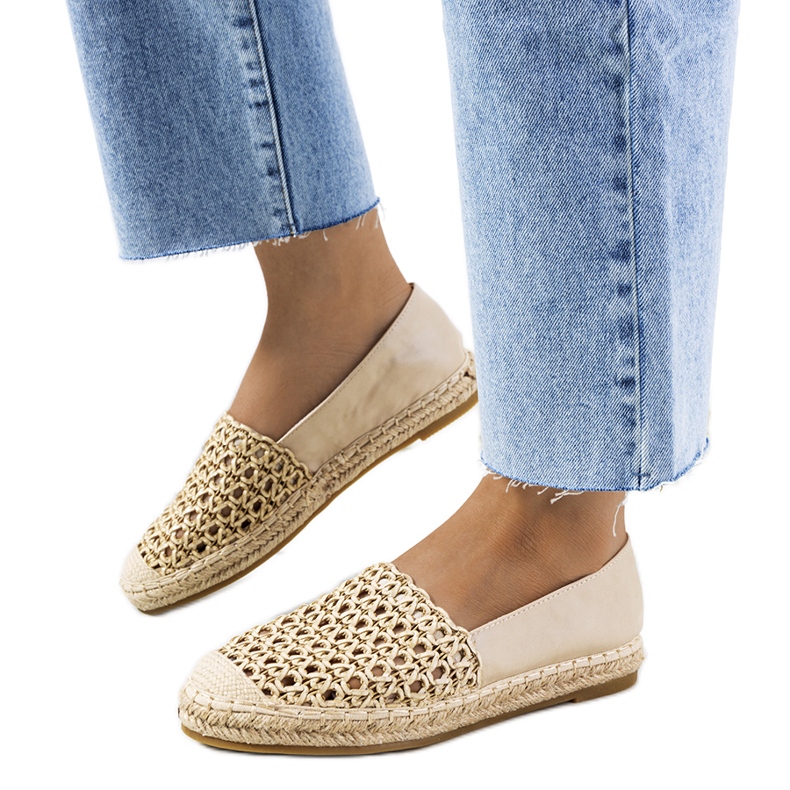 Espadrillas beige Kiomi
