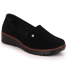 Scarpa in pelle con zeppa Filippo W PAW343A nera nero