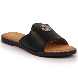 Ciabatte nere con decoro Filippo W PAW344A nero