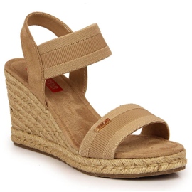 Sandali con zeppa Big Star W JJ274978 beige