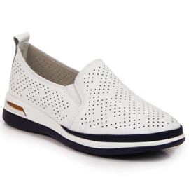 Scarpe traforate in pelle Slip on T.Sokolski W SCA155 bianco