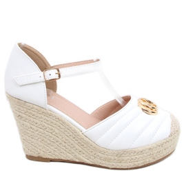 Sandali con zeppa Aika White bianco