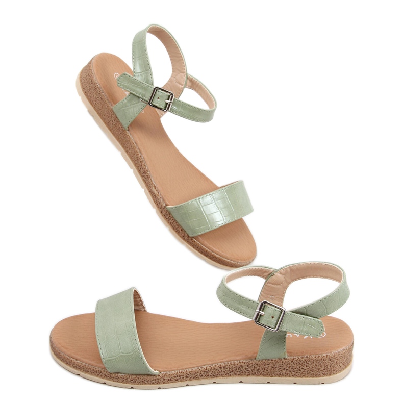 Sandali da donna Mervat Green verde