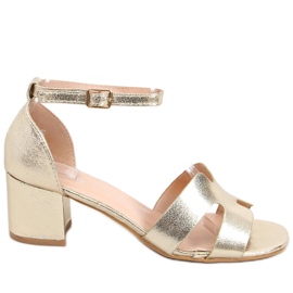 Sandali con tacco Nabila Gold d'oro