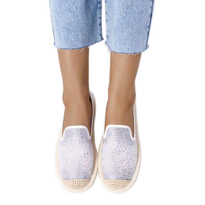 Espadrillas bianche con zirconi Punter bianca