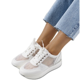 Sneakers in rete bianca di Ilkay bianco