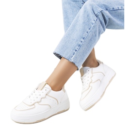 Sneakers Bieke da donna bianche e beige