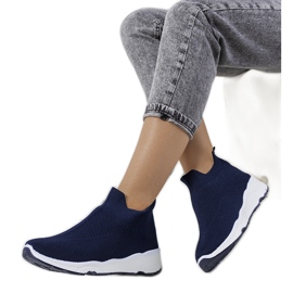 Sneaker Roes blu alla caviglia