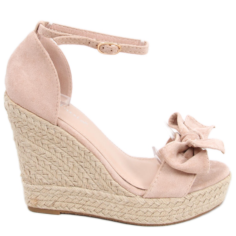Sandali espadrillas sulla zeppa Aida Nude rosa