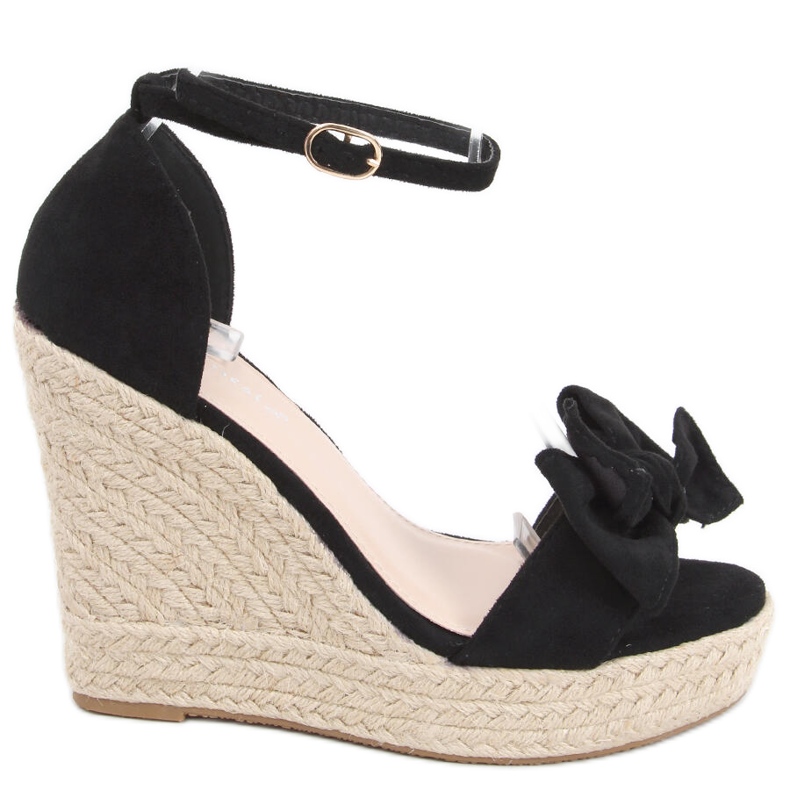 Sandali espadrillas con zeppa Aida Black nero