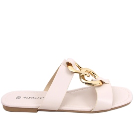 Ciabatte con catena Saud Beige