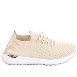 Bello Calzini beige scarpe sportive