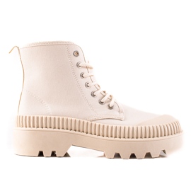 Melisa Sneakers alla moda sulla piattaforma beige