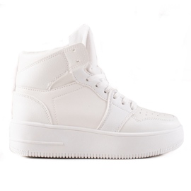 Renda Sneakers Alte Sulla Piattaforma bianco