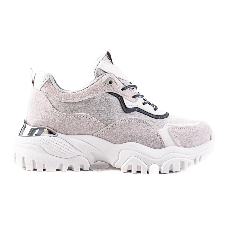 TRENDI Scarpe da ginnastica alla moda grigio multicolore