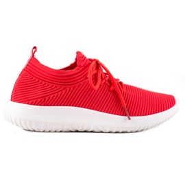 TRENDI Sneakers sportive leggere rosso