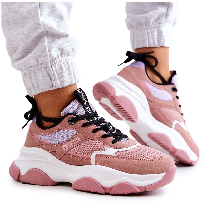 Sneakers da donna Scarpe sportive Big Star JJ274577 Rosa