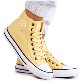 Sneakers Alte da Donna Big Star JJ274207 Gialle giallo