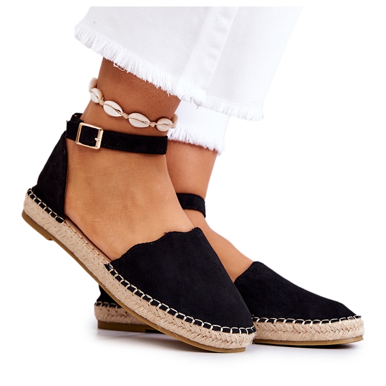 PE1 Espadrillas Da Donna Con Fibbia Nere Bonetti nero