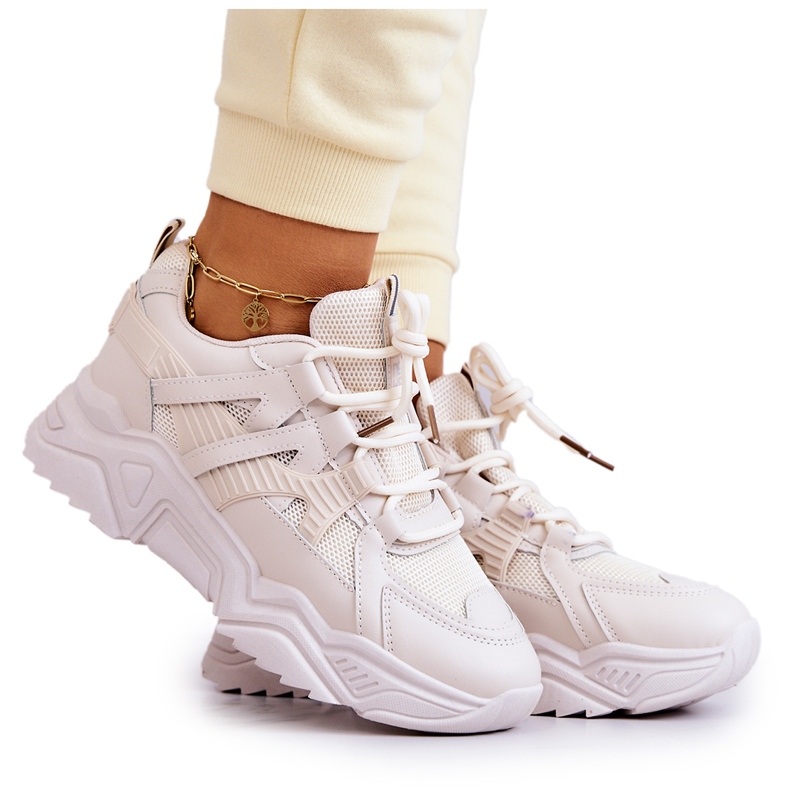 Scarpe sportive da donna Sneakers Beige Daren