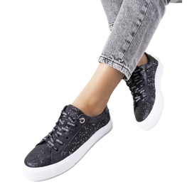 Sneakers Kramer nere lucide nero