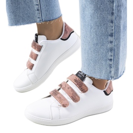 Sneakers Diest da donna bianche e rosa bianco
