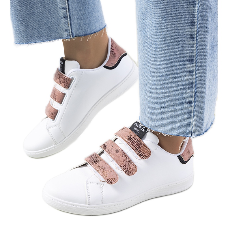 Sneakers Diest da donna bianche e rosa bianca