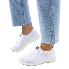 Sneakers bianche con zirconi Maasje bianco
