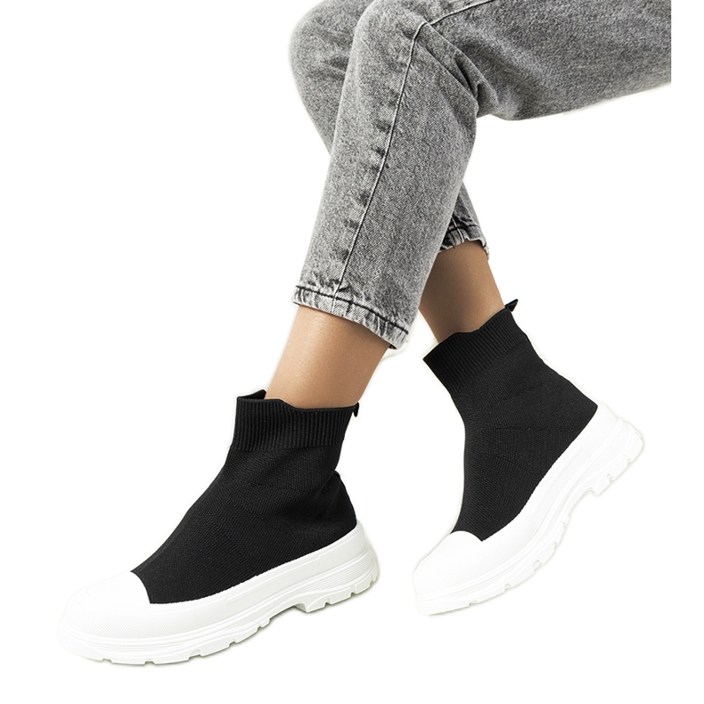 Sneakers alla caviglia Mickey nere nero