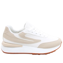 Scarpe sportive da donna Naila Beige bianco
