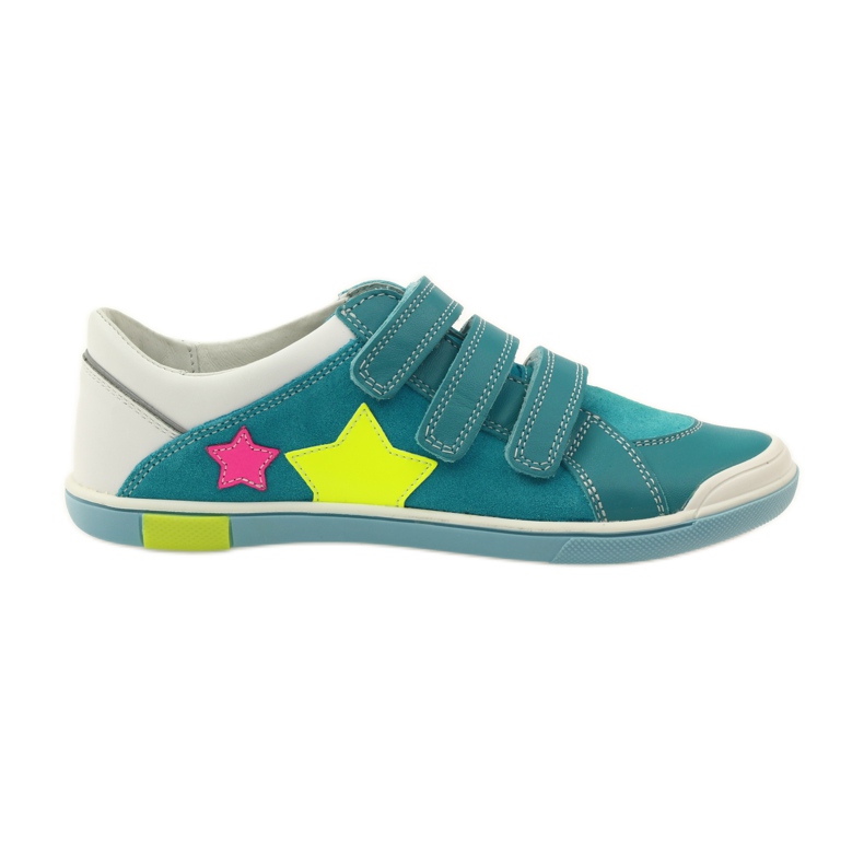 Scarpe da ragazza con velcro Bartek rosa giallo blu bianca