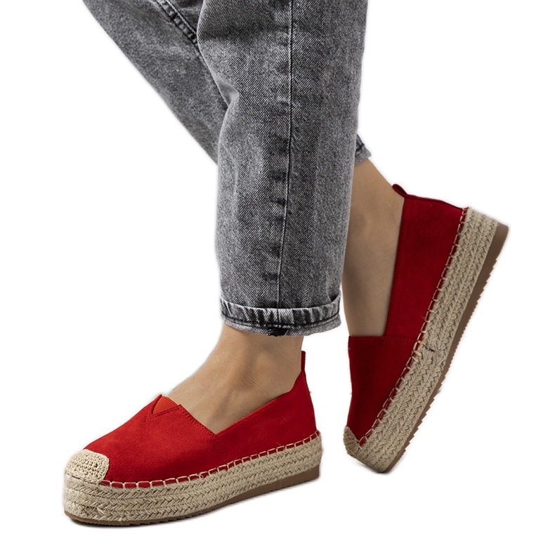 Espadrillas rosse da donna Rhianne rosso