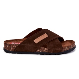 Comode pantofole da uomo Big Star JJ176006 marrone