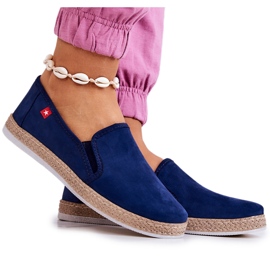 Espadrillas da donna Slip-On Big Star JJ276003 Blu Navy