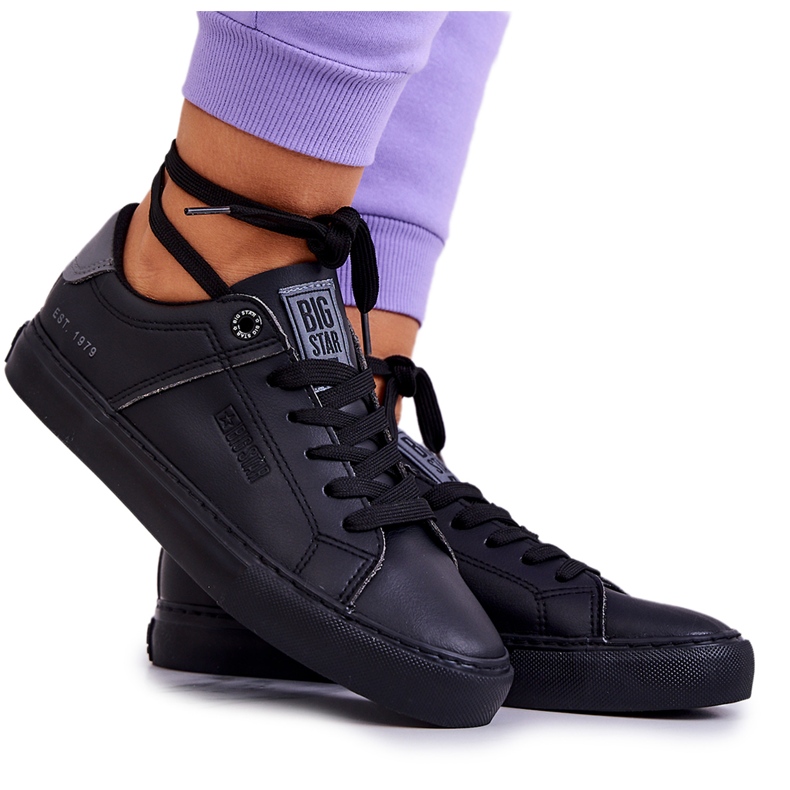Sneakers in pelle Big Star JJ274214 nere nero
