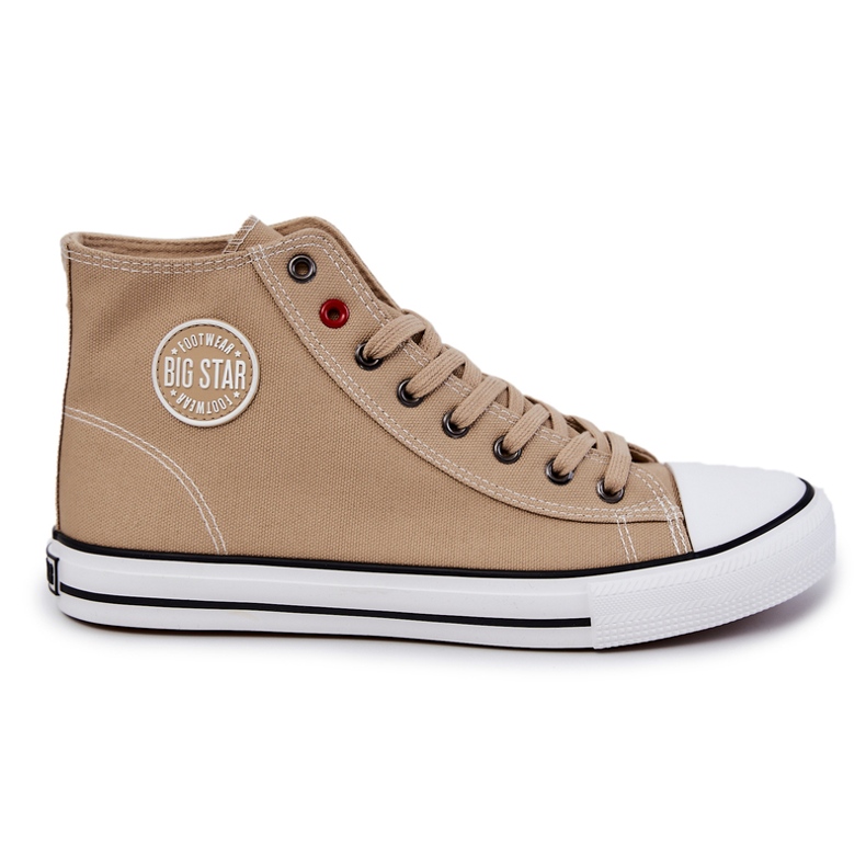 Sneakers Alte da Uomo Big Star JJ174386 Beige