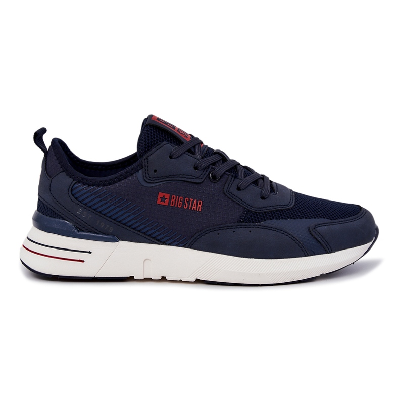 Scarpe sportive da uomo Memory Foam Big Star JJ174293 Blu navy