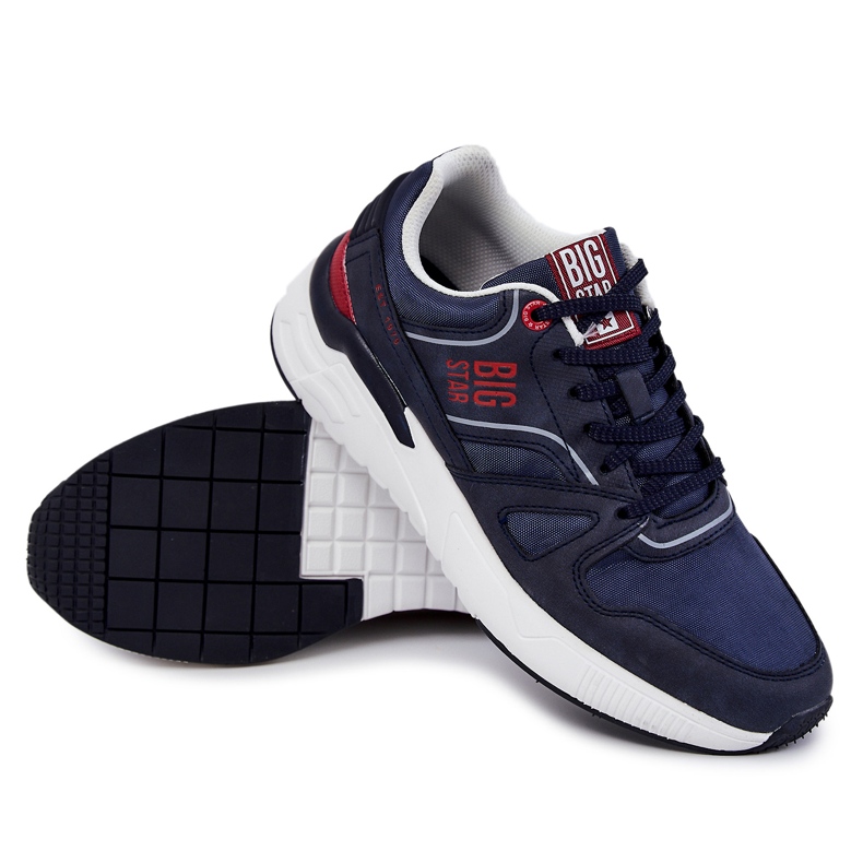 Sneakers da uomo Big Star JJ174277 Blu navy