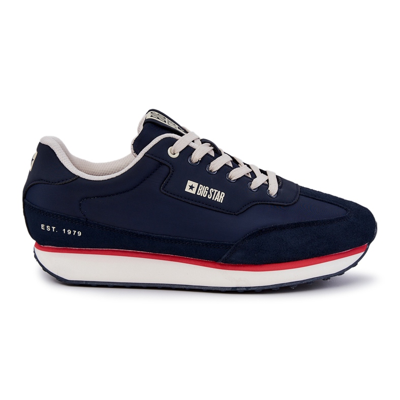 Sneakers da Uomo Memory Foam Big Star JJ174296 Blu Navy