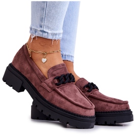 Mocassini La.Fi Suede Marrone Sapphira