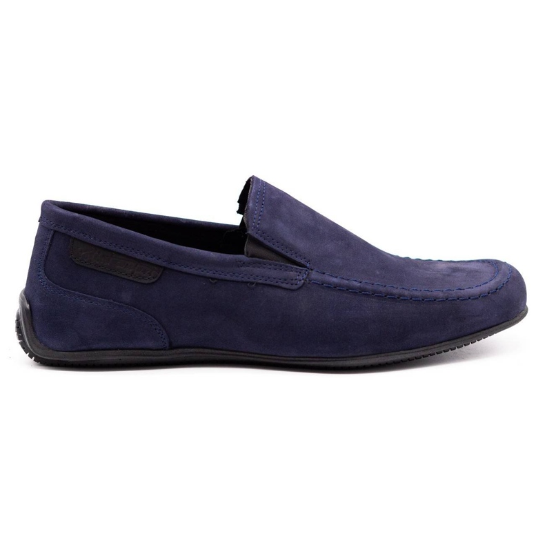 Polbut Mocassini da uomo in pelle 2105 blu navy